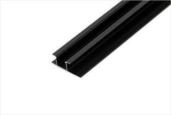 南靖航空纤维墙咔铝合金带灯中条（哑黑氧化）