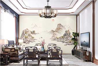 南靖森佰汇航空纤维墙咔（巴山蜀水）