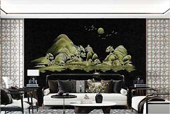 南靖森佰汇航空纤维墙咔（湖光山色）